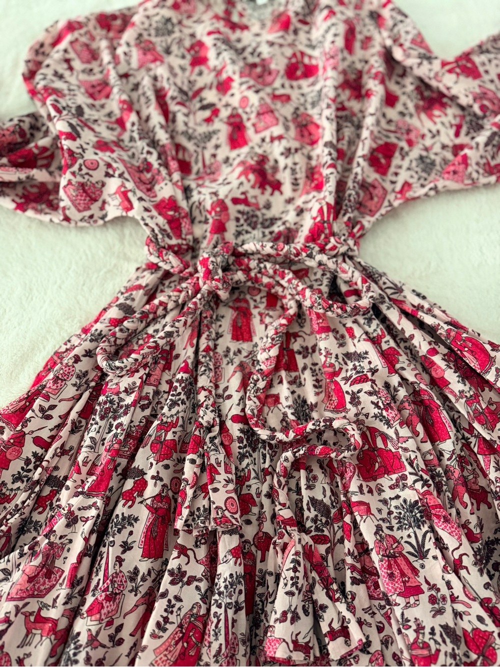 RHODE Pink & Red Printed Mini Dress - Picture 7 of 7